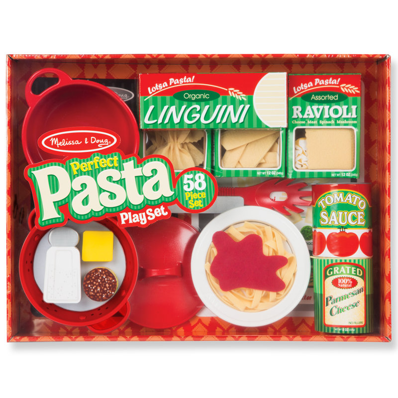 58 Piece Perfect Pasta Play Food Set