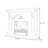 White Solid Wood Freestanding Fireplace