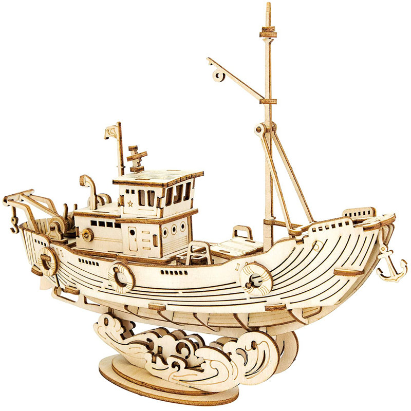 DIY 3D Puzzle - Fishing Ship - 104pcs