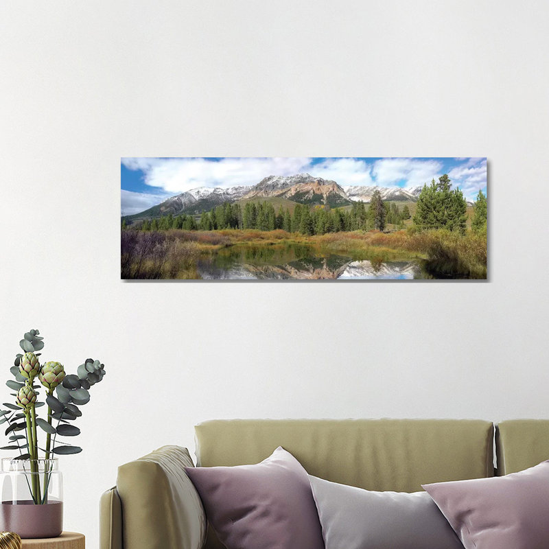Easely Peak, Boulder Mountains, Idaho by Tim Fitzharris - Wrapped Canvas Panoramic Print