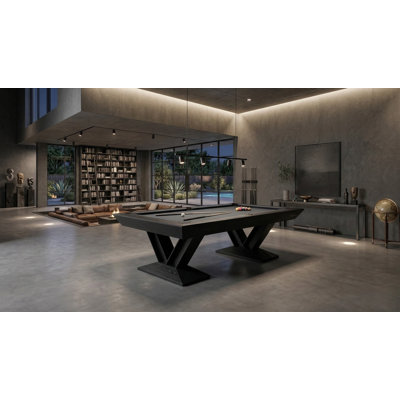 Savant 8' Slate Pool Table In Black Ash