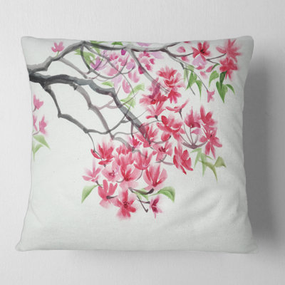 Coussin décoratif imprimé rouge