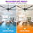 120" 7 Aluminum Blades Commercial Industrial Ceiling Fan With Remote Control, Extra Large HVLS Ceiling Fan For Warehouse Shop Barn Gym, No Light