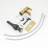 Bathroom Sink Waterfall Faucet, Brushed Gold Deck Plate, Pop Up Drain, Supply Lines, One Handle, Construction-124241920