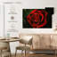 Élégante rose rouge rosée-107693585