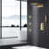 Luxury Thermostatic 4-Function Shower System with Rainfall, Waterfall, Handheld & Body Jets – cUPC Certified