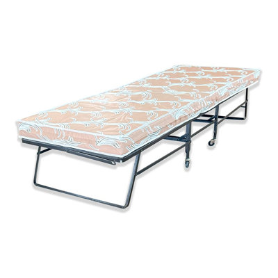 Lit pliant avec matelas en fibre Ozias