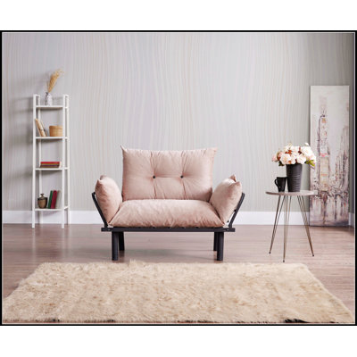 Causeuse futon convertible Sona - Canapé-lit moderne pour le salon, design confortable et peu encombrant