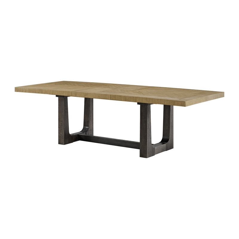 Caramel And Cocoa Trestle Dining Table (Table Only)