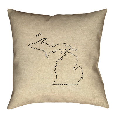 Oreiller Katelyn Smith Michigan Dash Outline
