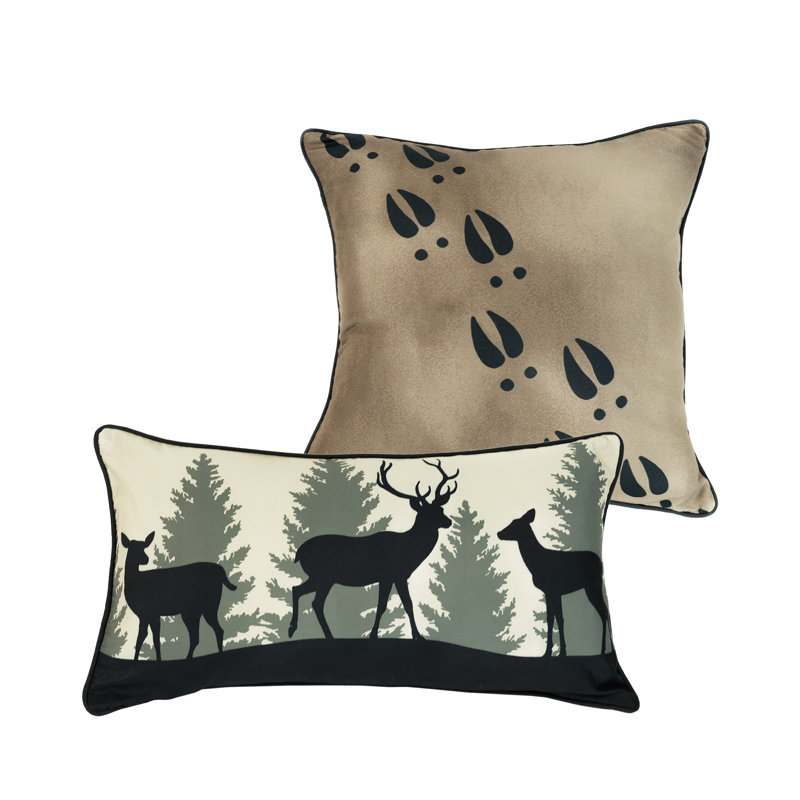 Donna Sharp Deer Walk 2PC Rustic Pillow Set