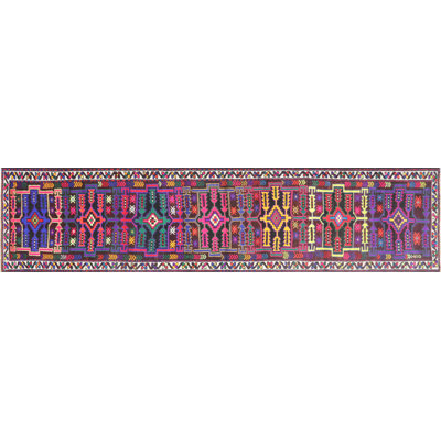 Runner One-of-a-Kind 2'10" X 12'1" 1960s Runner Wool Area Rug in