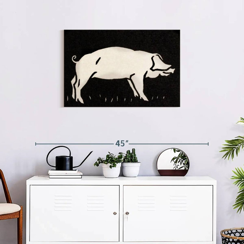 Cochon 1923, H 20 po x l 30 po