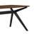 Wood Dining Table ,Walnut+Black
