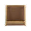 Tabouret de comptoir de 2 po au design Mid-Century, noir et brun, structure en métal, siège d'évier souple, bois naturel, largeur 2 et profondeur moderne 2, finition brun rougeâtre, structure, coussins confortables, massif 300