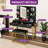 Makeup Vanity Table With LED Lighted Mirror-731557237