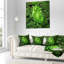 Coussin vert avec cœur en santé vert-29866116-89810888