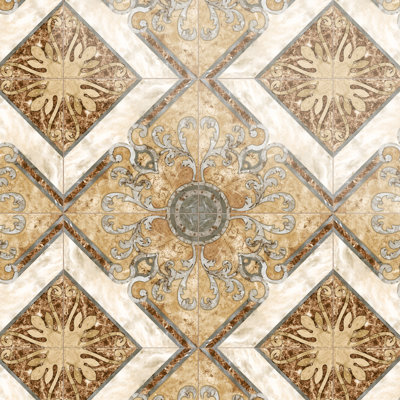 Touba 17-5/8 In. X 17-5/8 In. Ceramic Floor And Wall Tile