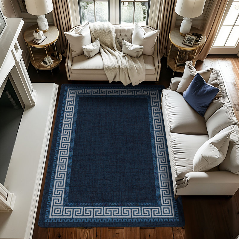 Tapis traditionnel grec Res Resence Andros Key, Rectangle 2 pi 8 po x 3 pi 10 po