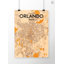 « orlando city map », reproduction d’impression sur affiche-31734298