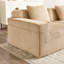 Canapé d'angle modulaire 3 places sans structure, tissu velours côtelé camel Cloud, sans montage, coussins décoratifs, mousse à mémoire de forme haute élasticité, forme en U, camel, assise confortable, large-1285469722