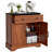 Sideboard Buffet Cabinet With Storage, Modern Coffee Bar Cabinet With Drawers, Cabinets, Shelves And Mug Hooks, Fluted-Door Storage Cabinet For Kitchen, Dinning Room, Living Room, Walnut-1981940665
