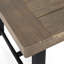 Banc rustique en bois pour terrasse, bicolore, 45,7 cm de hauteur, aspect exotique, avec deux panneaux à lattes, 36,8 cm de profondeur, idéal pour se détendre sur la terrasse.