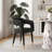 Modern 35" Faux Marble Round Dining Set For 2 With Upholstered Arm Chairs-1359286337