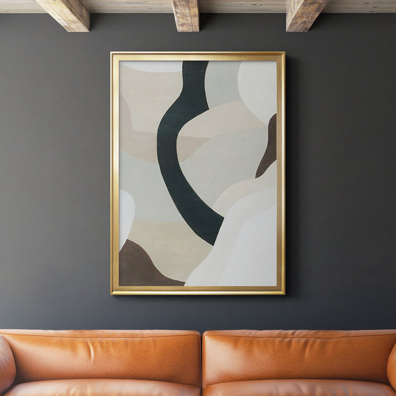 Shifting Neutrals II - impression d'un seul cadre photo, Or, H 42,5 po x l 30,5 po x P 1 po