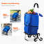 Chariot pliable 36L avec sac de rangement 6 roues