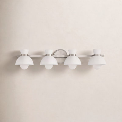 Zurie 4-Light Bathroom Vanity Light in Brushed Nickel