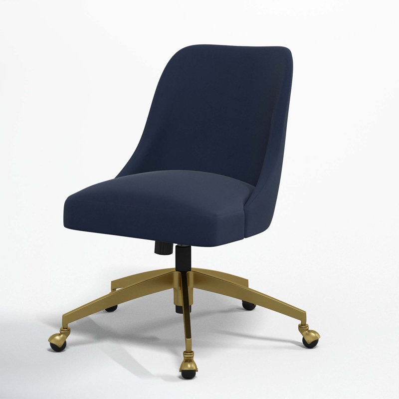 Tamieka Office Chair, Classic Ink Performance Velvet