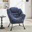 Chaise d'appoint moderne, douce et confortable avec repose-pieds, accoudoirs et poche latérale pour petits espaces-342832432
