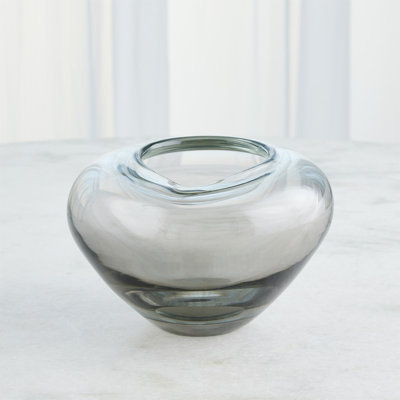 Undulating Handmade Glass Table Vase