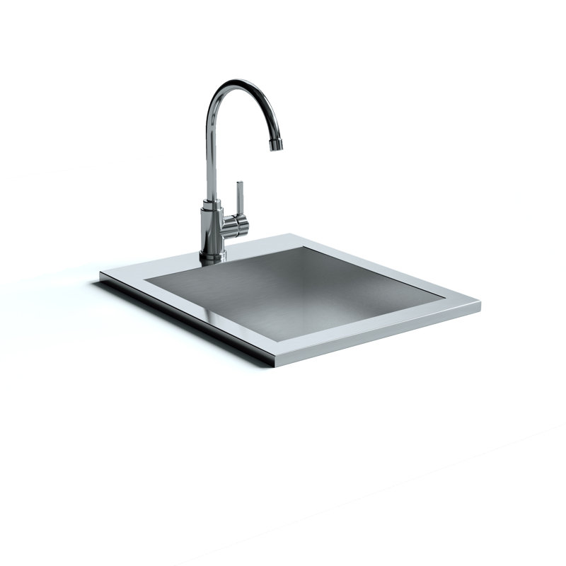 Lavabo encastré et robinet