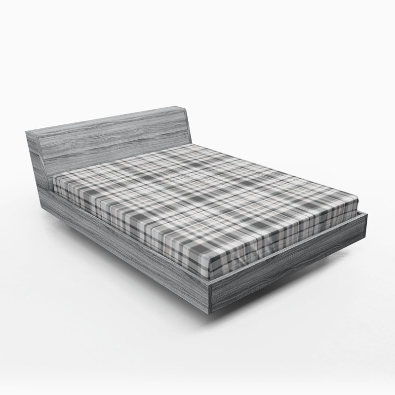 Microfiber Plaid Fitted Sheet, Queen Fitted Sheet