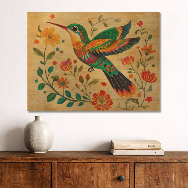 Décoration murale colibri de colibri mexicain II - Nature, H 24 po x l 32 po, Rectangulaire