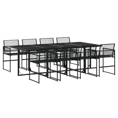 Rectangular 9 - Piece 8 - Person 220Cm L Outdoor Table Set