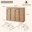 Commode moderne 8 tiroirs, commode de chambre à coucher avec panneau arqué-1336073603