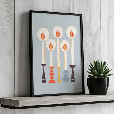 «Festive Candles» par Garima Dhawan, reproduction d'art sur toile