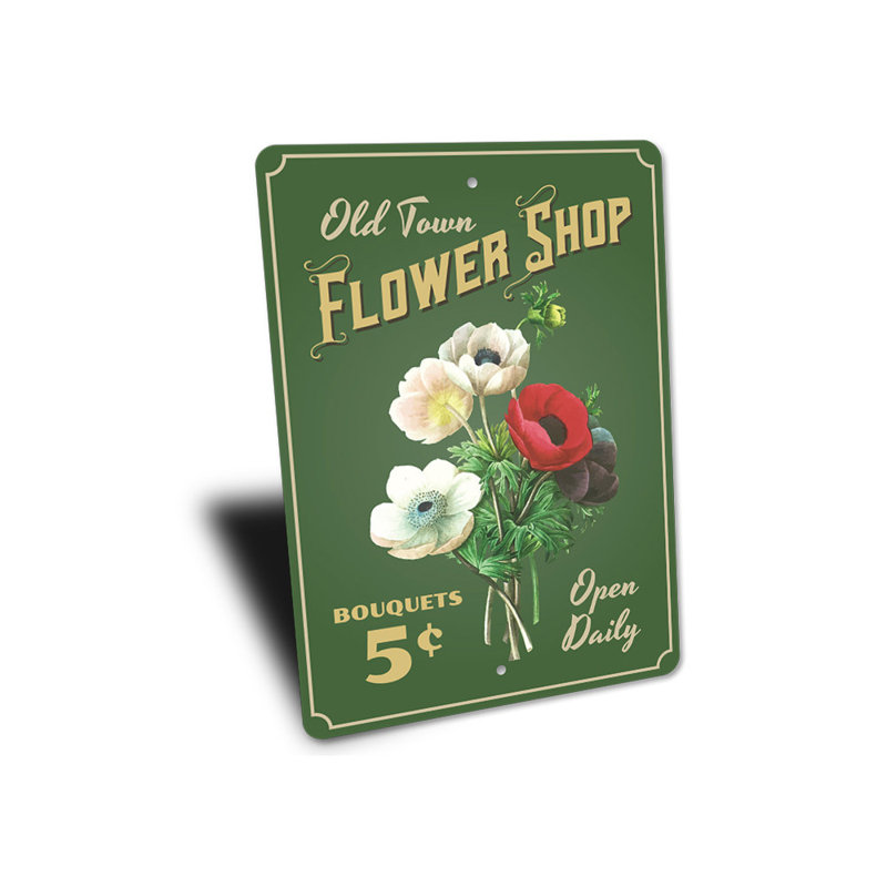 Panneau en aluminium Bouquet de fleurs, H 18 po x l 12 po x P 0,06 po