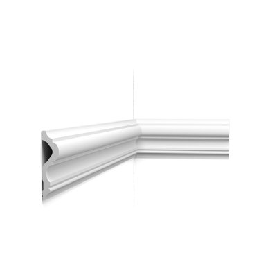 High Density Polyurethane, Primed White 4 3/4" H x 78" W x 1 3/16" D Chair Rail