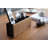 Yamazaki Home Desk Organizer - Tv Remote Control And Pen Holder, Steel + Wood-15616684