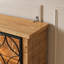 Vitrine de porte en verre naturel 70,8 po H x 30,9 po avec lumière DEL