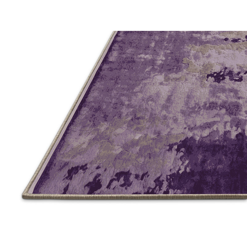 Tapis beige soyeux et moelleux, Rectangle 2 pi x 3 pi