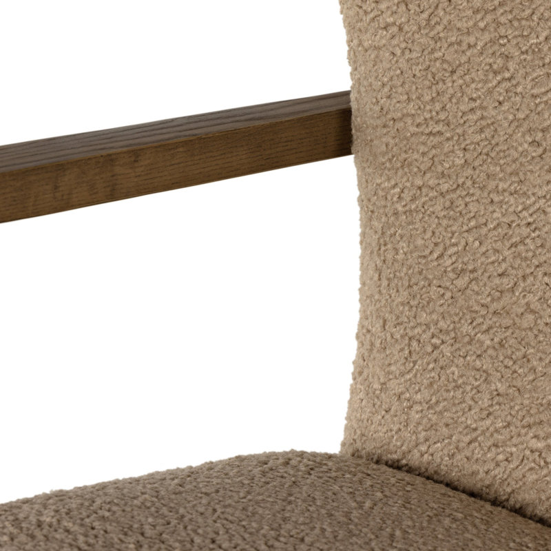 Melrose Swivel Executive Chair, Sheepskin Camel