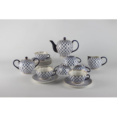 Imperial Gift Co. 20 fl. oz. Stovetop Safe Bone China Teapot For