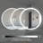 Airalyn Led Round Anti-Fog Bathroom Mirror with Adjustable Lighting: Perfect for Your Bedroom Vanity-50774115