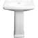 Proflo 19.63'' White Vitreous China Rectangular Bathroom Sink with Overflow