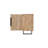 4-door Geometric Pattern Solid Wood Sideboard